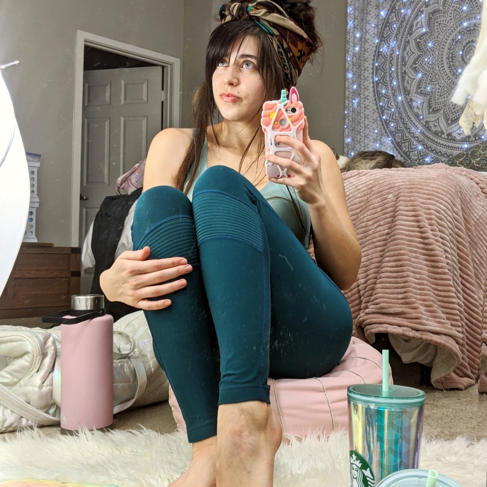 Deep Ocean Green Yoga Pants
